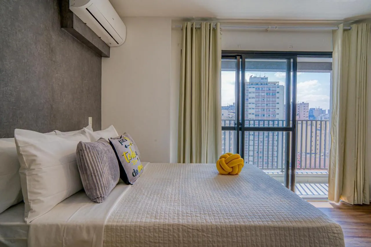 Apartment 360 Suites Aurora Republica - Apartamentos Mobiliados Sao Paulo