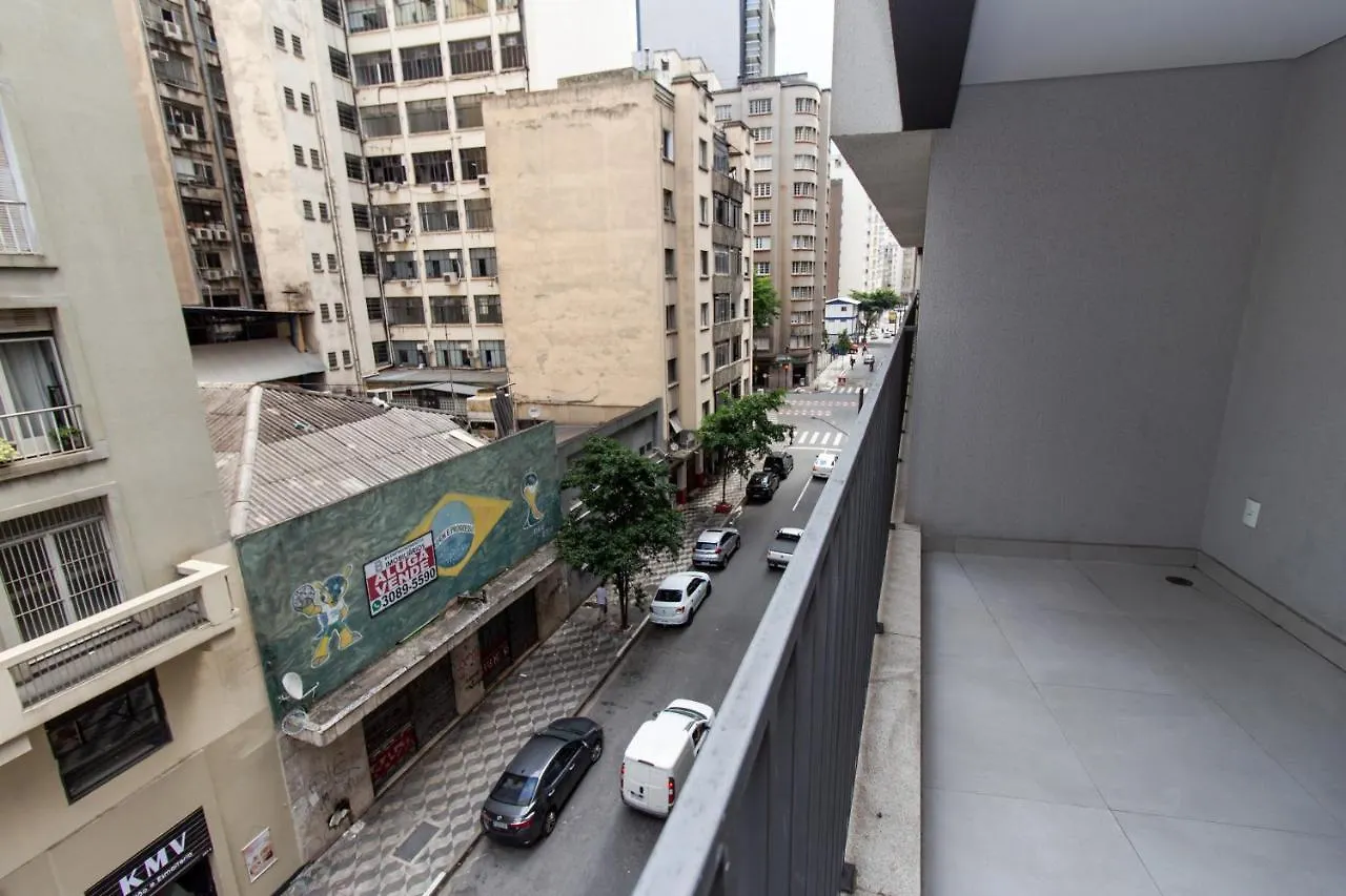 公寓 360 Suites Aurora Republica - Apartamentos Mobiliados 圣保罗 巴西